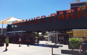 Entrance to Container Park 