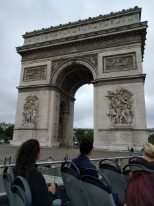 Arc de Triomphe - historic display of French military might 