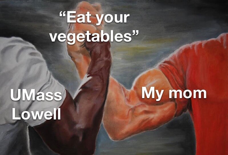 eat your vegetables epic handshake