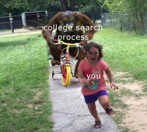 college search process gone wrong