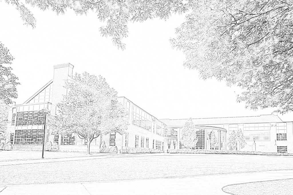 campus rec center coloring page