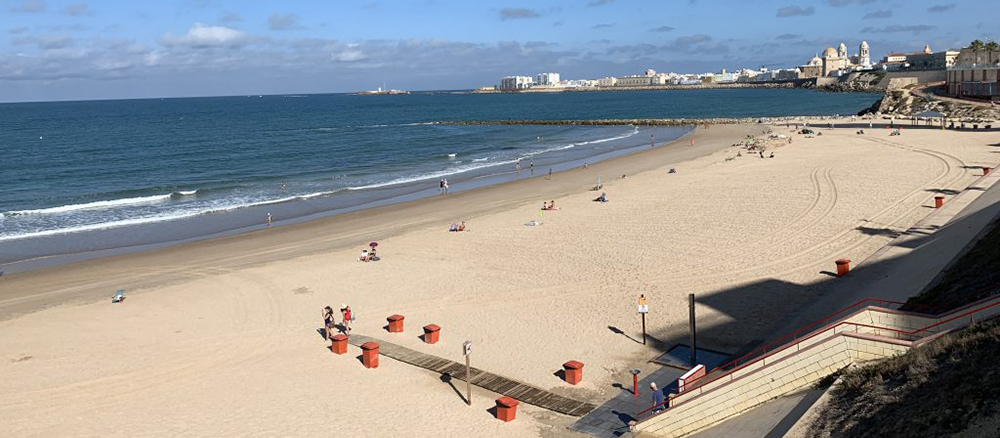 A beach in Cadiz, Spain.