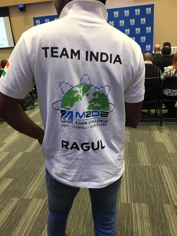 Ragul of BuzzArk at the 2019 M2D2 $200K Challenge.