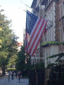 Flag outside our house! 