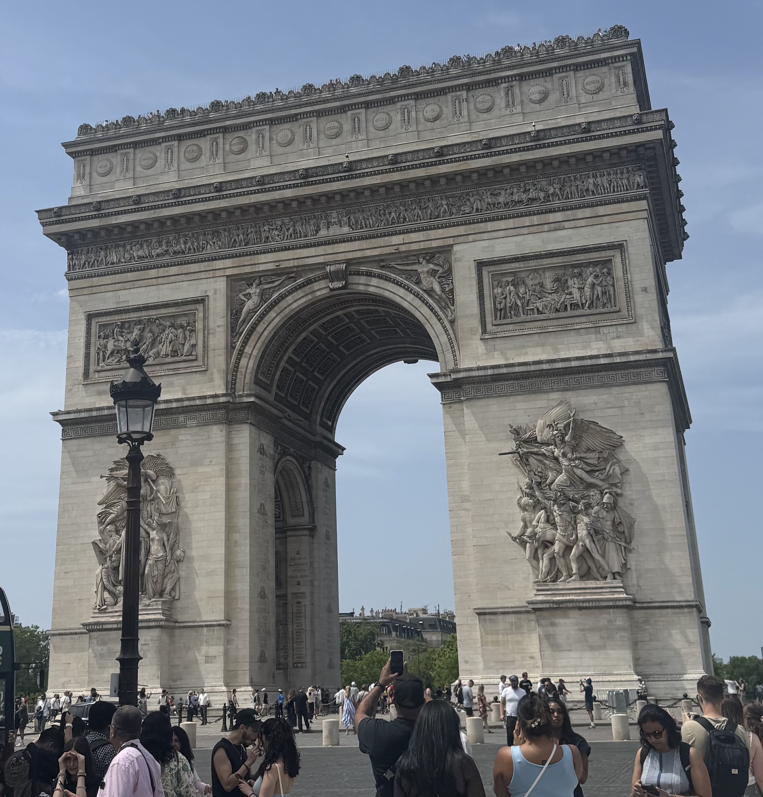 Arc de Triomphe in Paris, France.