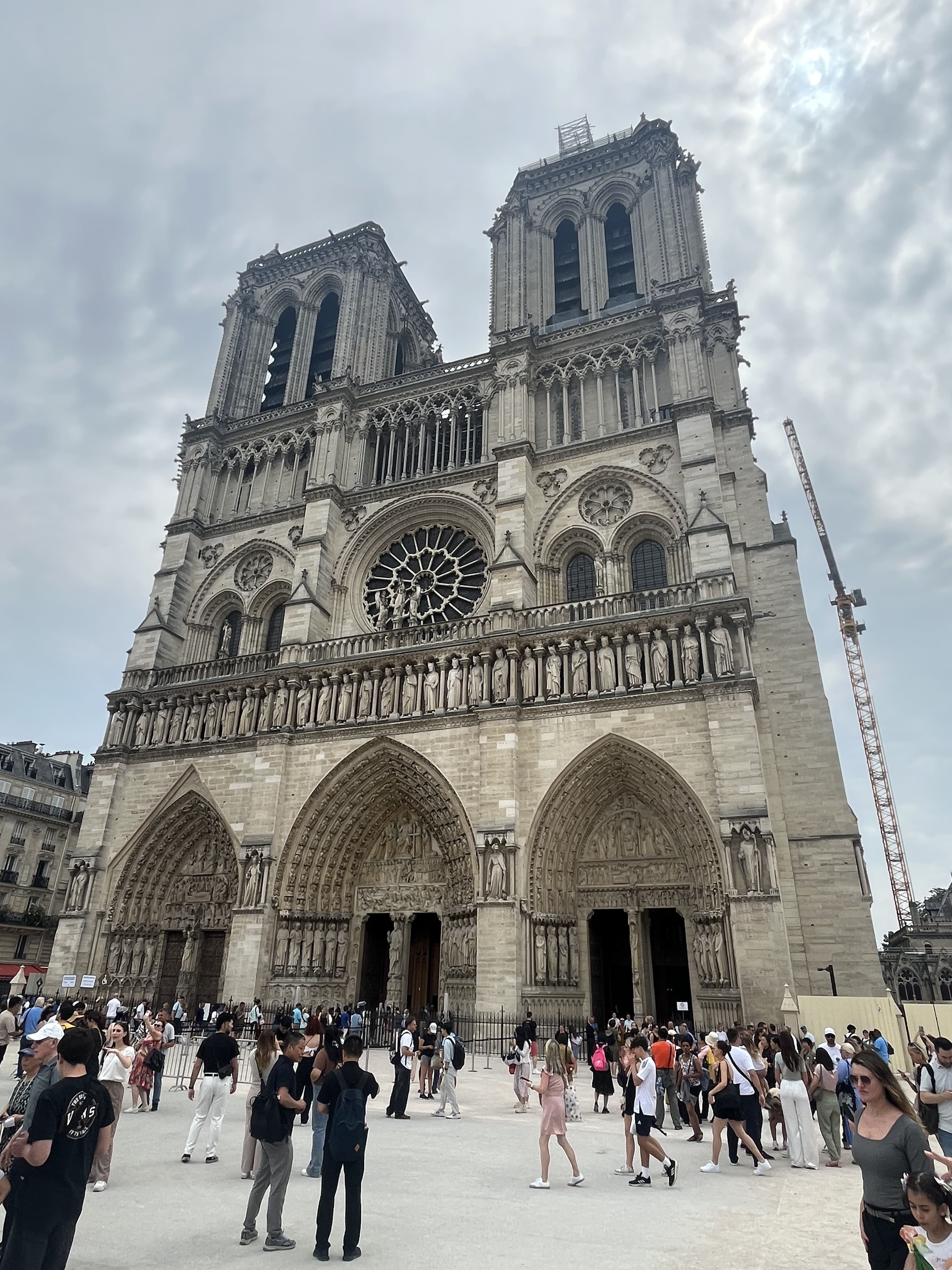 Notre-Dame Cathedral of Paris in France.