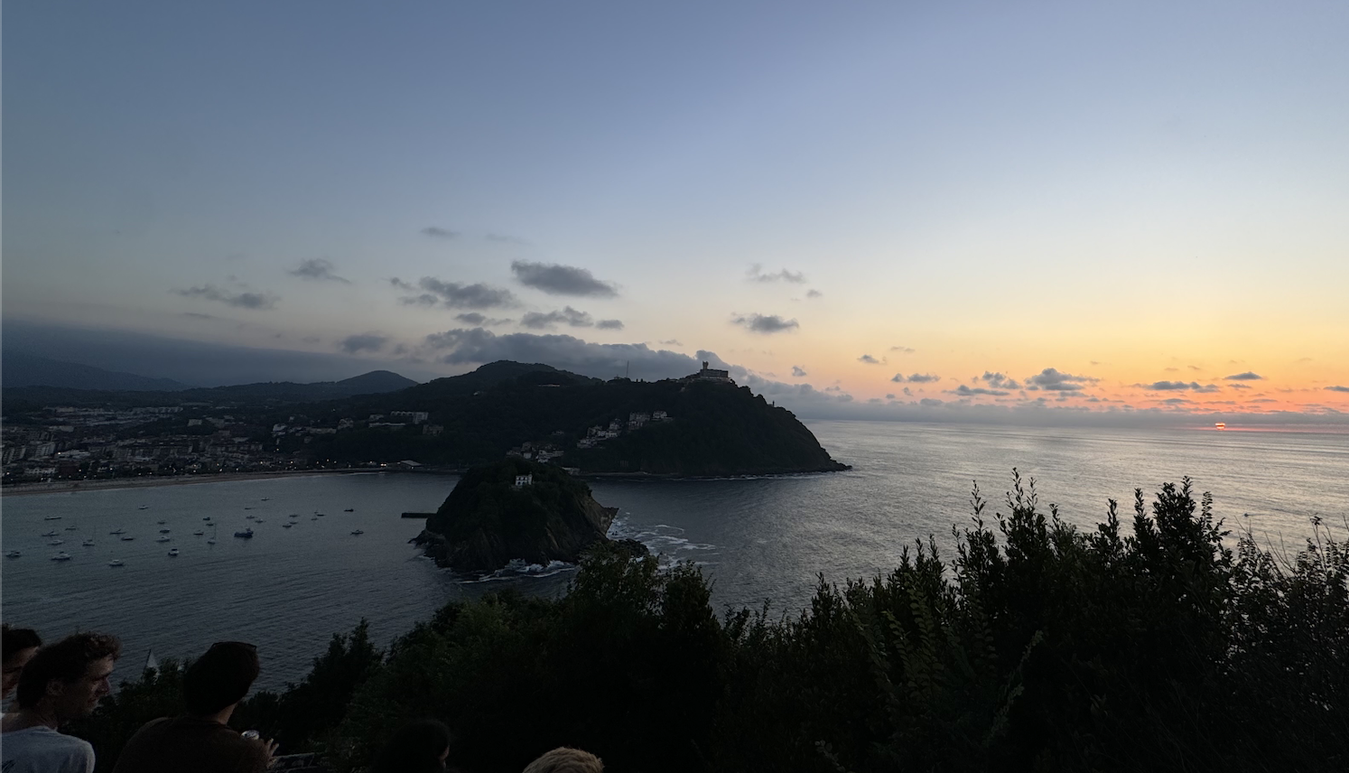 View of Santa Clara Island from Mount Urgull.